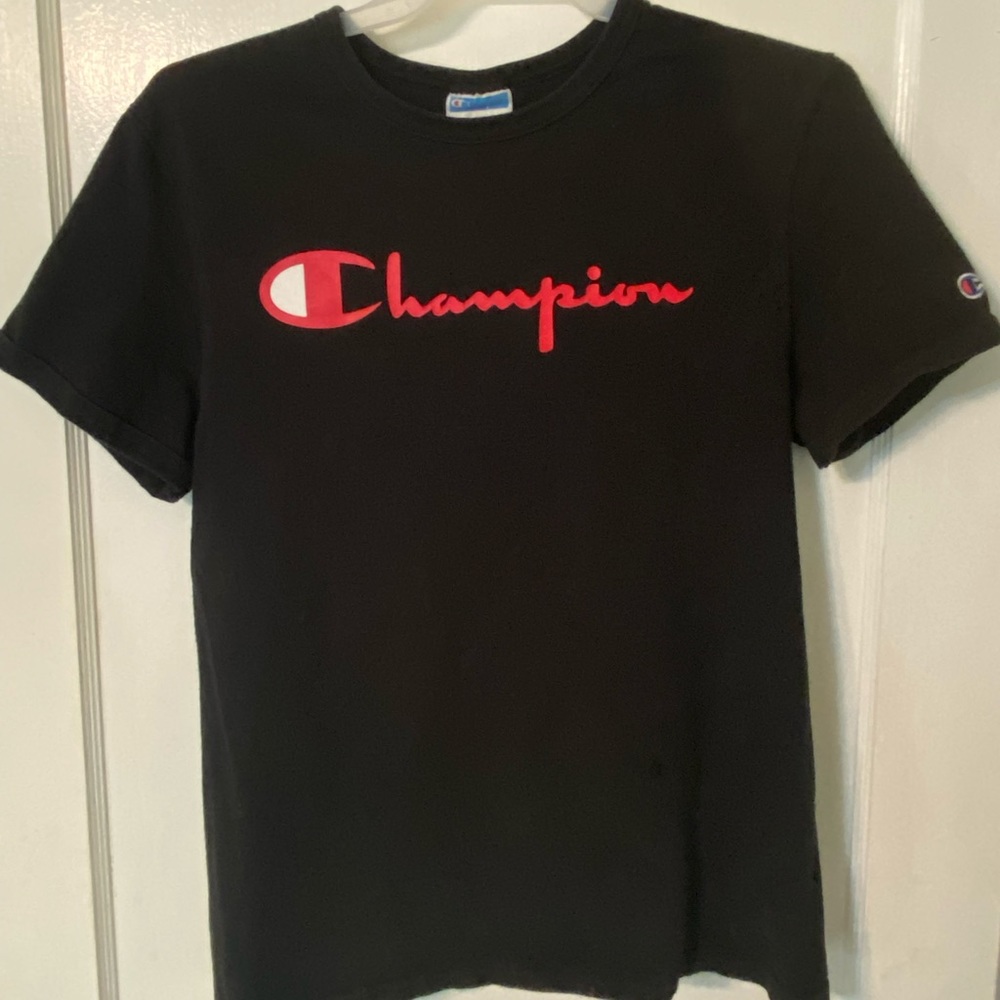 Black champion shirt
